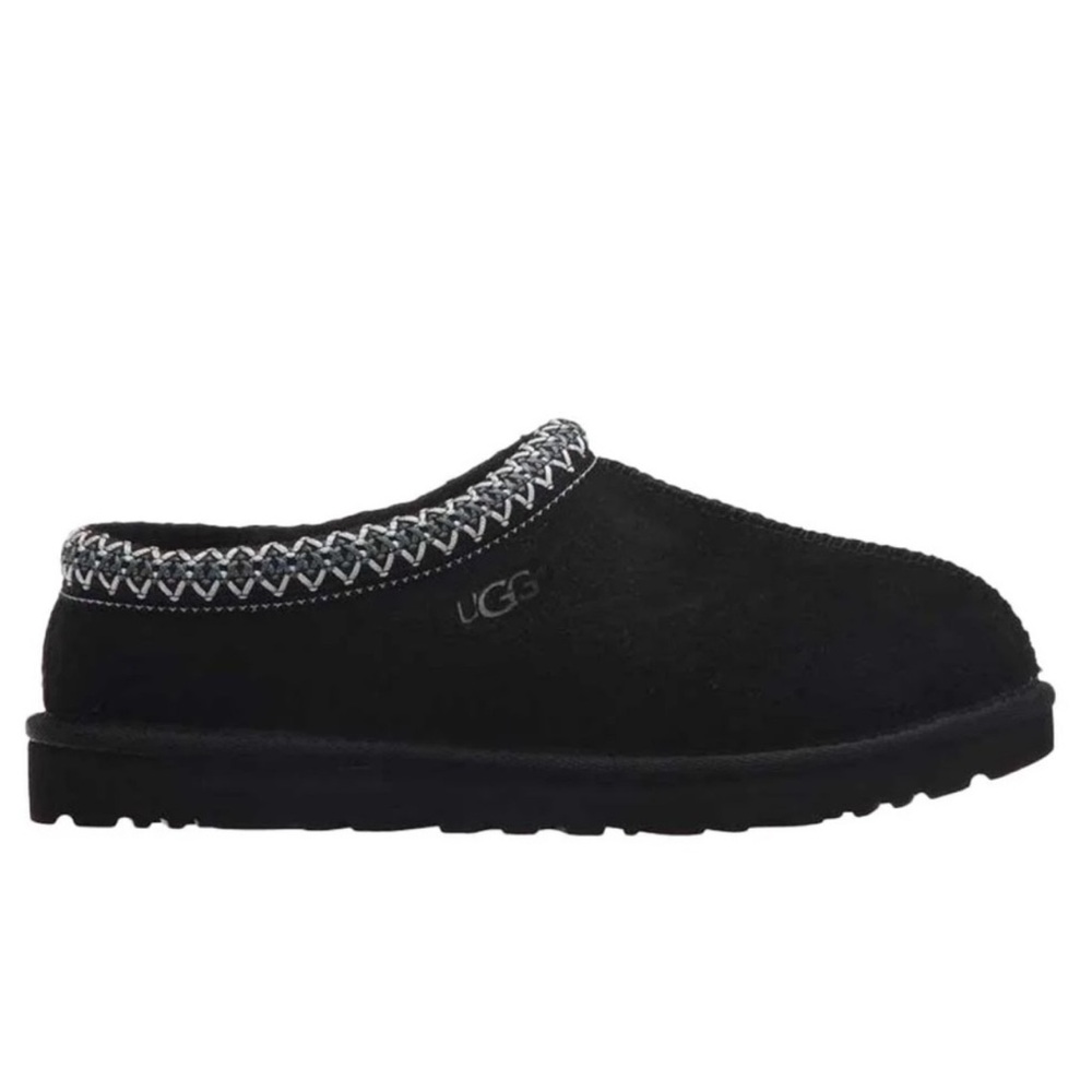 UGG womens Tasman black color W/5955 black wool slipper Size 5